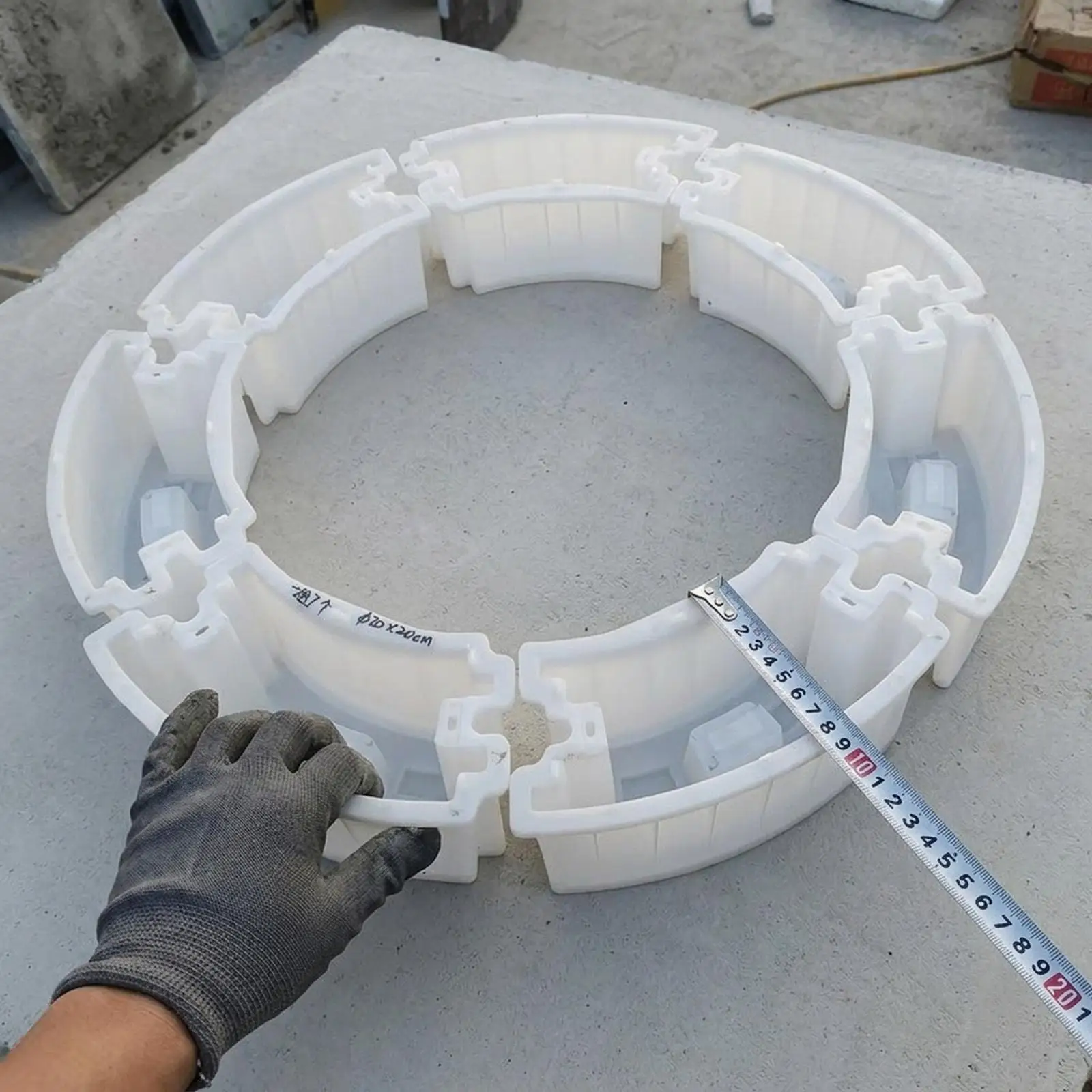 Plastic Wall Block Mould Reusable Concrete Brick DIY Casting Stone Mold for Garden Fence Landscaping Outdoor Pathway Projects