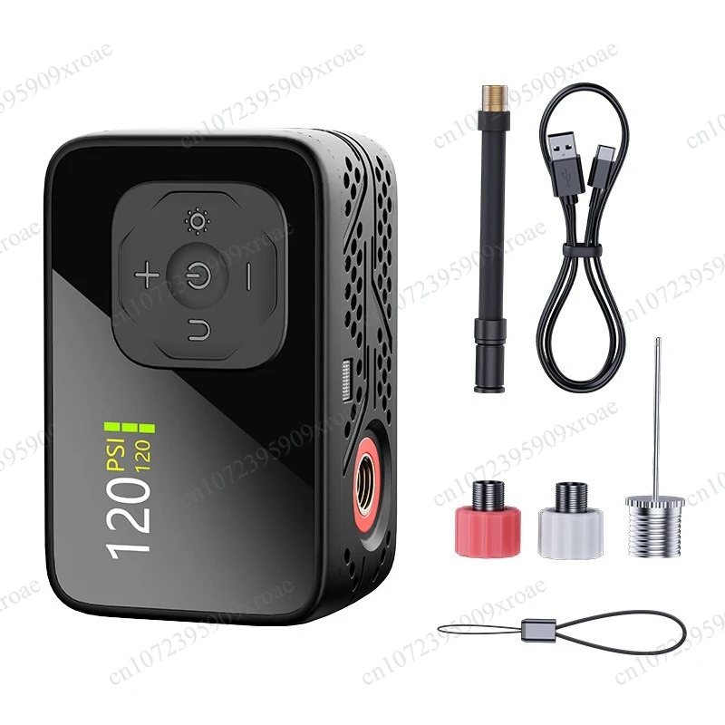 Portable Mini Electric Bicycle Air Pump Intelligent Constant Pressure Auto‑Stop Inflator Road Mountain Bike Emergency Tool