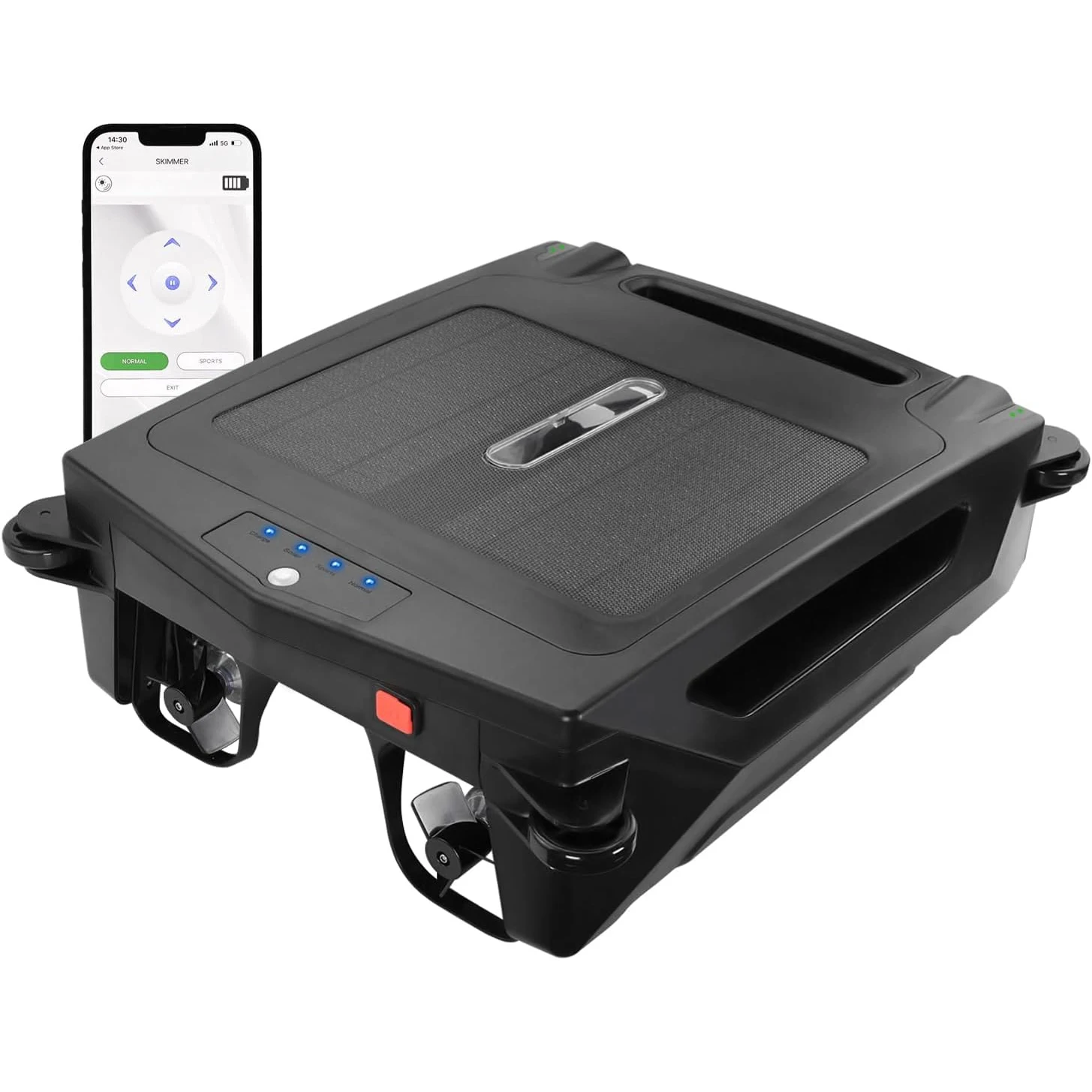 

Filtration 400Um Solar Powered Automatic Robotic Pool Skimmer Cleaner With 10W Solar Panel Power Charging