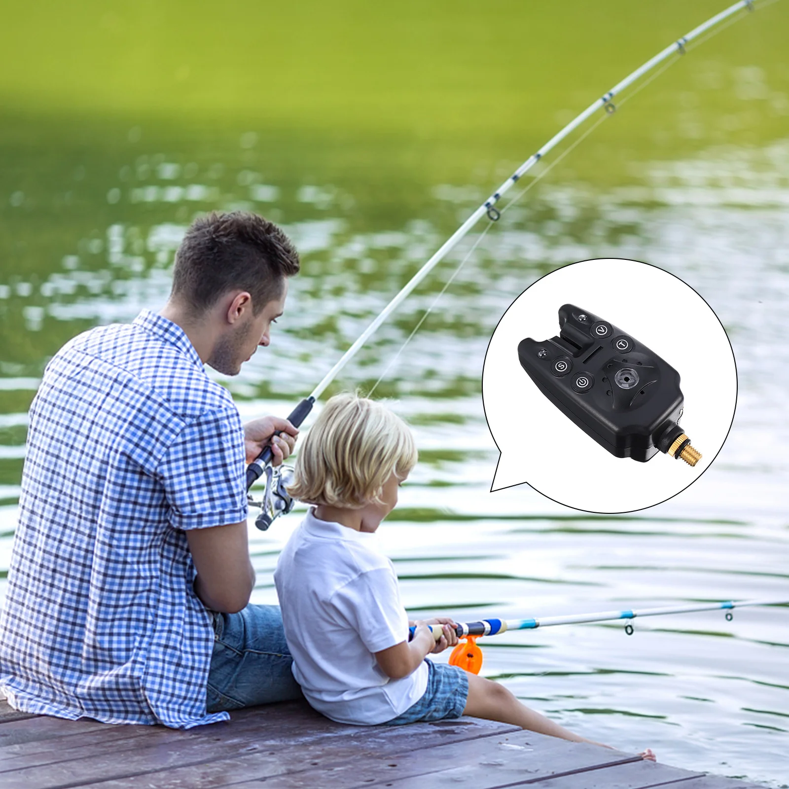 

Electronic Fishing Bite Alarm Durable Sound Bell Night Fishing Accessories Water Resistant Fish Rod Indicator