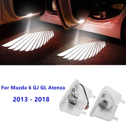 2Pcs Car Led Door Welcome Lamp Projector Decoration Ghost Shadow Light For Mazda 6 Atenza GJ GL 2013 2014 2015 - 2018 Accessorie