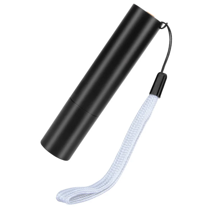 Rechargeable Mini UV Flashlight 365nm LED Lamp Black Mirror Body USB Aluminum for Cat Urine Fluorescent Money Detection