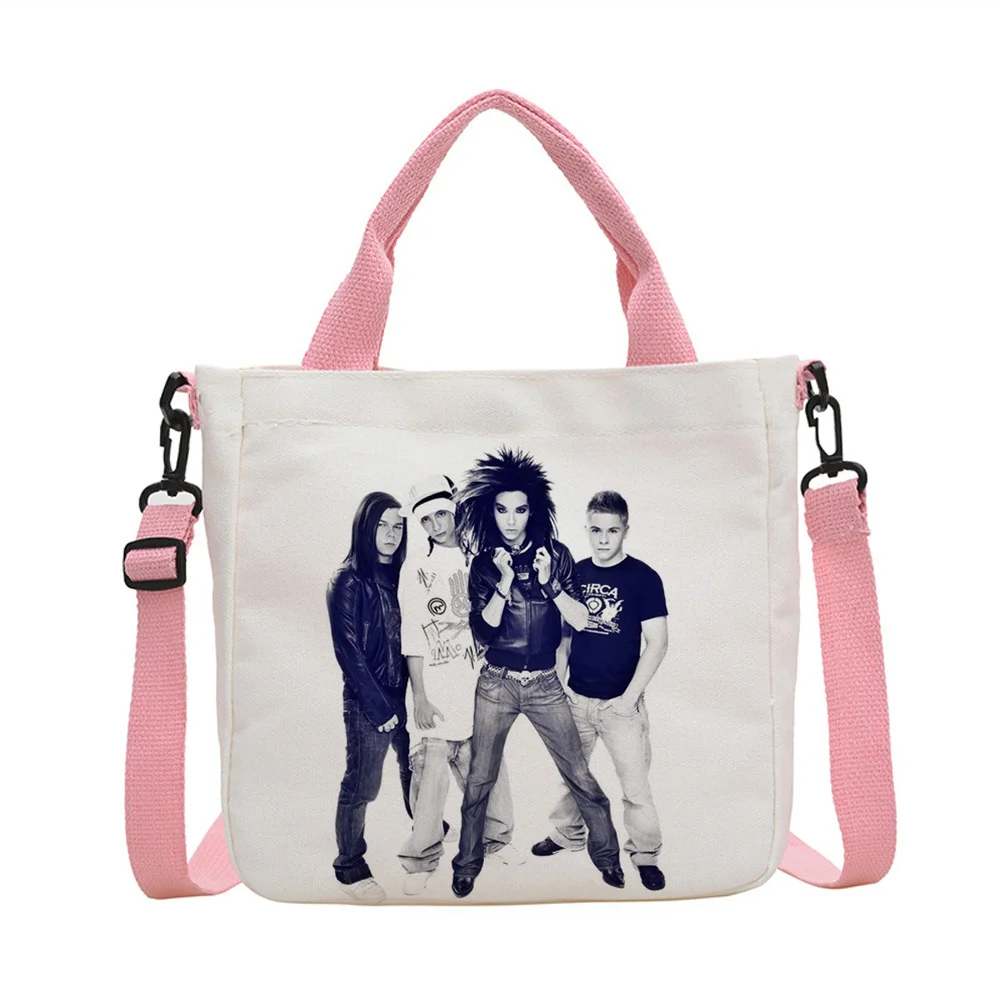 Music Tokio Hotel tote bag shopping canvas  sac cabas personnalisable foldable femme