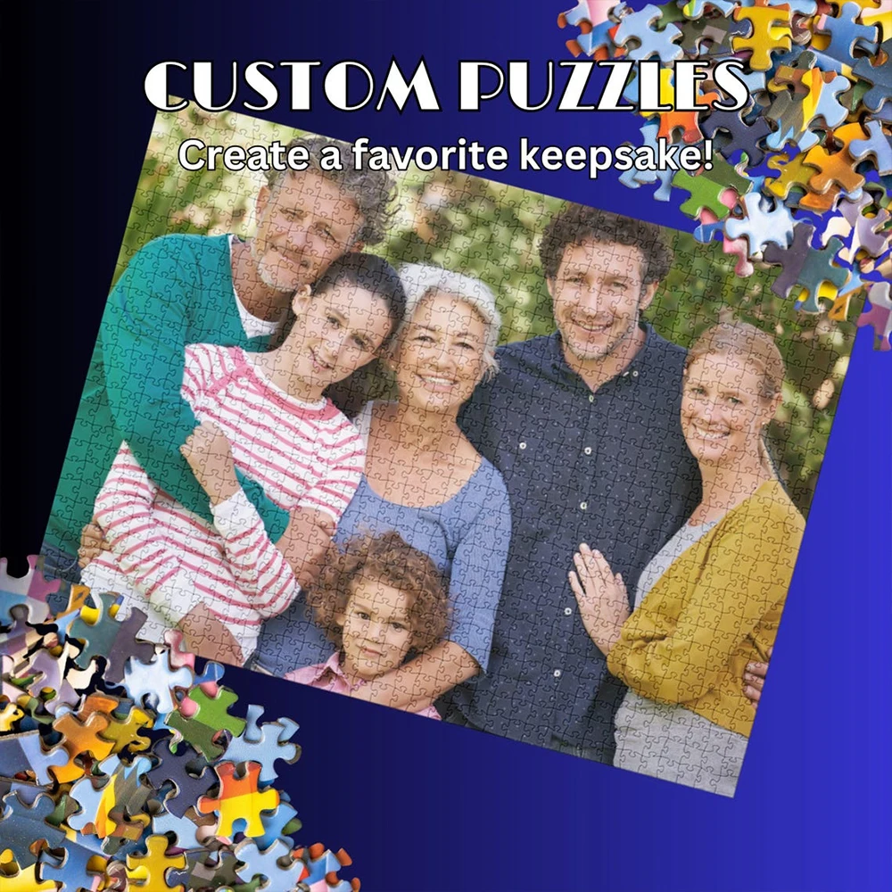35/300/500/1000pcs Personalized Custom Photo Puzzle family photo Personalized Puzzle Memento For Special Occasions Room