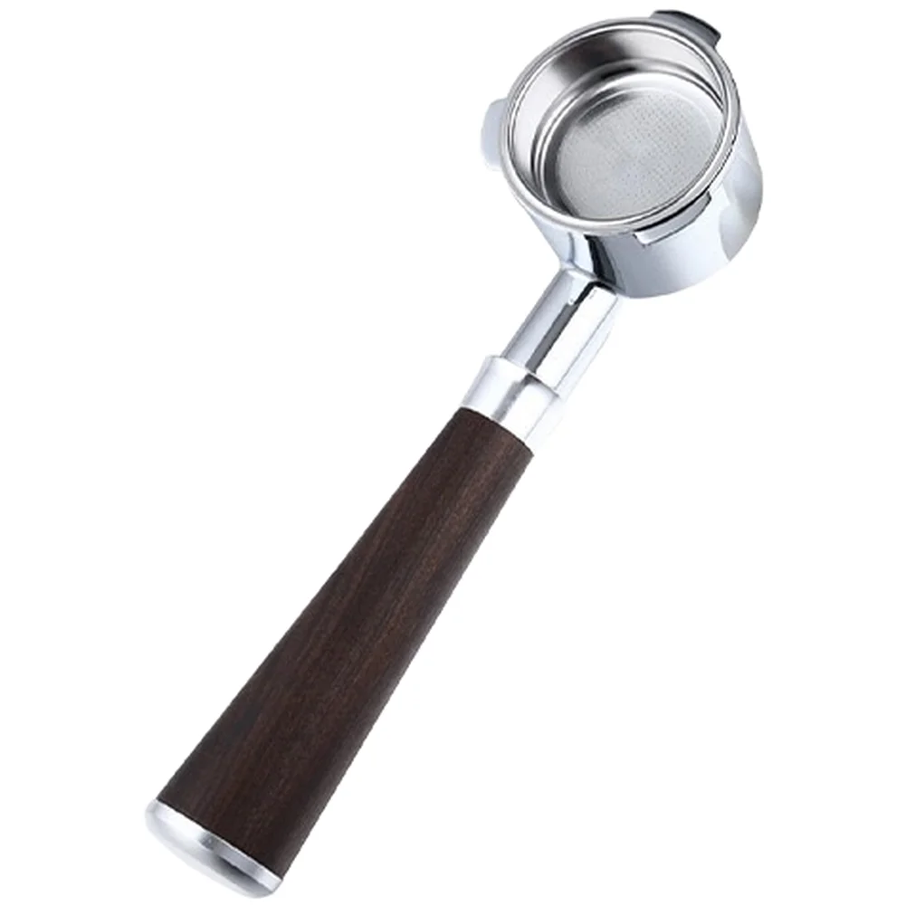 51mm Bottomless Espresso Portafilter With Wood Handle And Filter Basket For Dolim Professional Coffee Extraction
