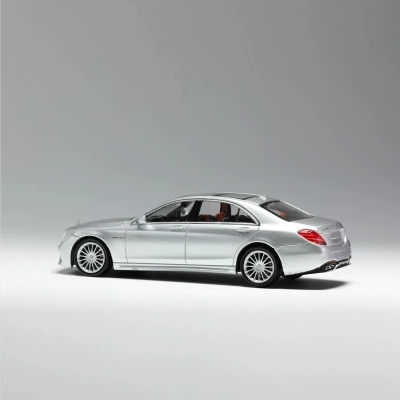 KingModel prata liga modelo, Benz S-Class, S65, W222, 1:64