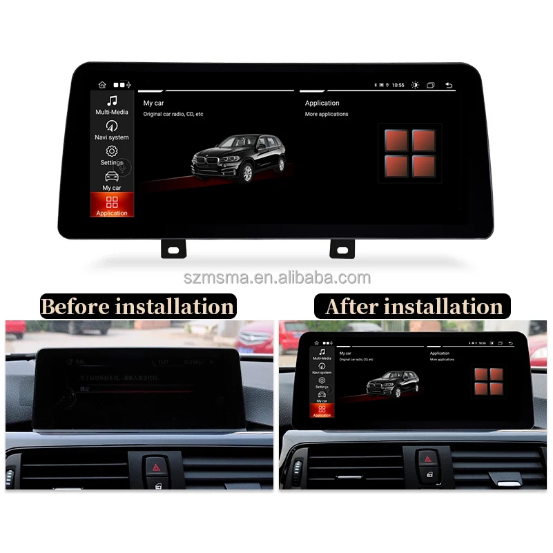 Maisimei 4k Vehicle Screen For Bmw 3/4 Series F30/F31/F34 2013-2016 Nbt System Car Stereo Radio Player 4g Dsp Gps Android