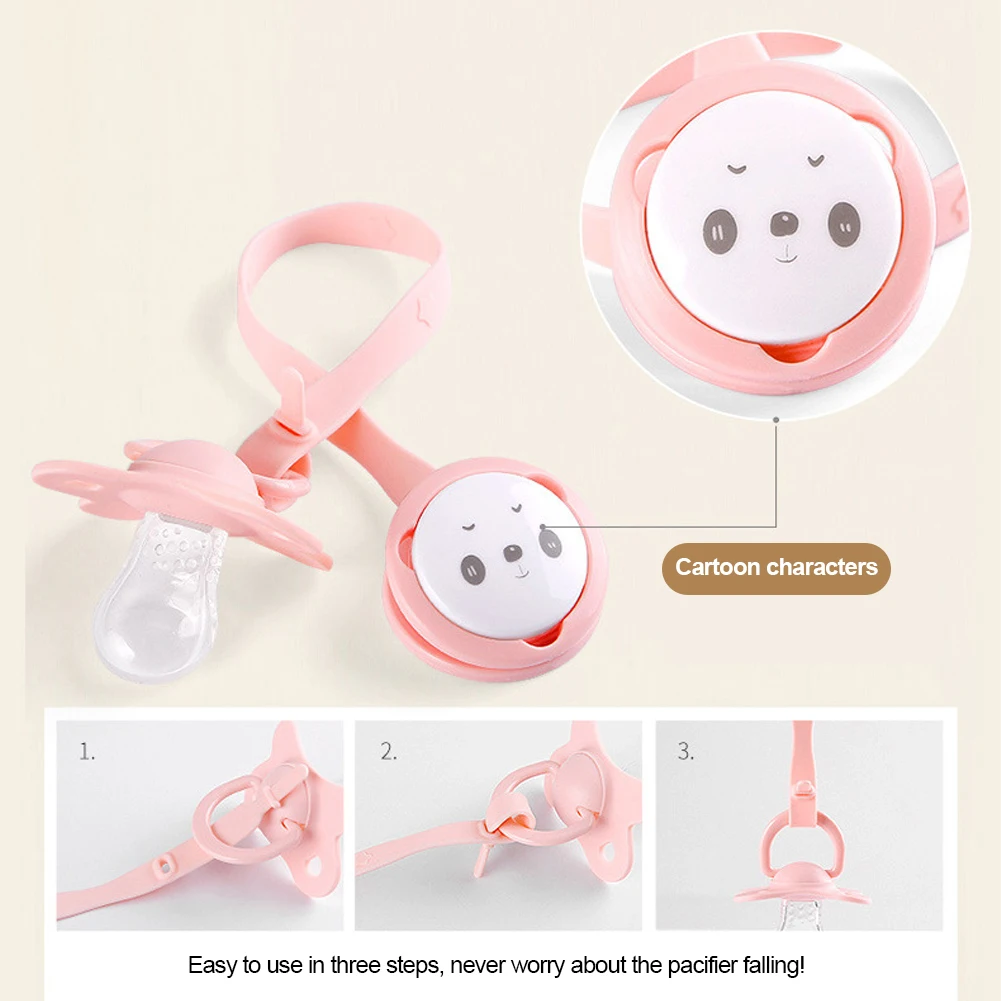 

Cartoon Baby Pacifier Box Pacifier Clip Silicone Plastic Soother Container Holder Box Outdoor Storage Baby Pacifier Clip