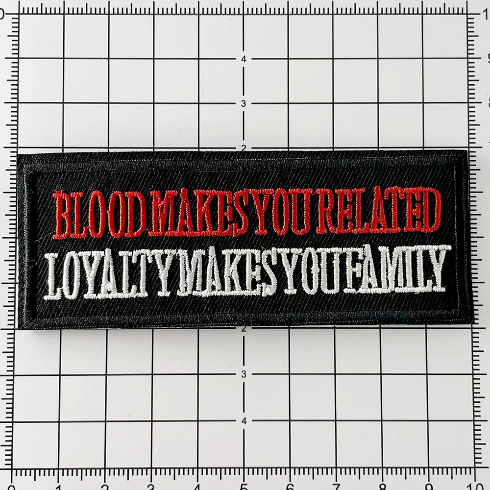 BLOOD MAKE YOU RELATED Iron on Patches Badges Patch Jeans Bag Hat Clothes Apparel Sewing Decoration Applique Patches Accessories