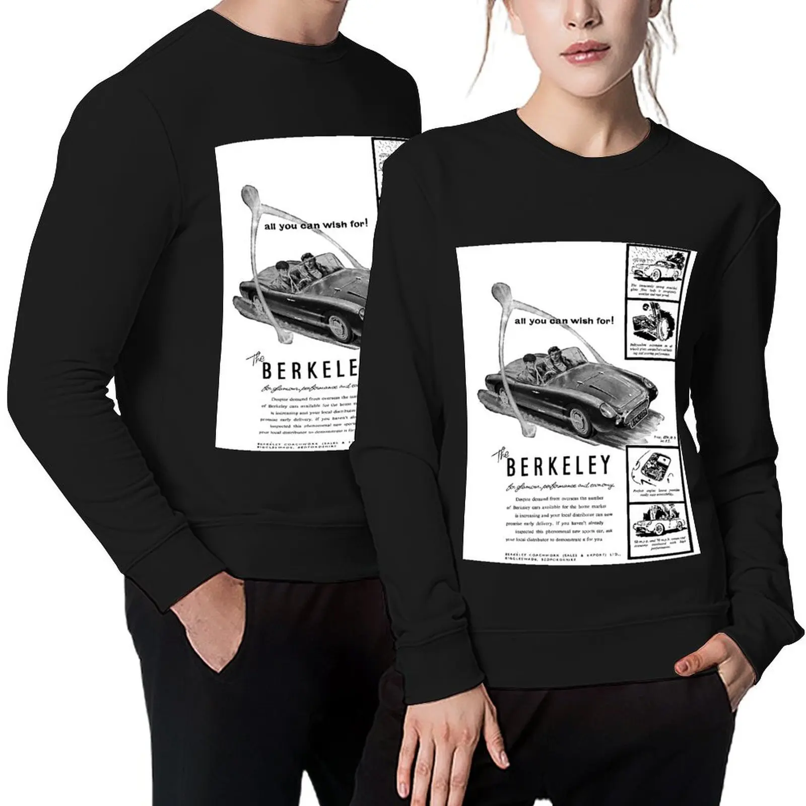 

Berkeley sports car classic car advert, 1957 Pullover men clothes autumn jacket men korean autumn clothes winter man sweatshirt