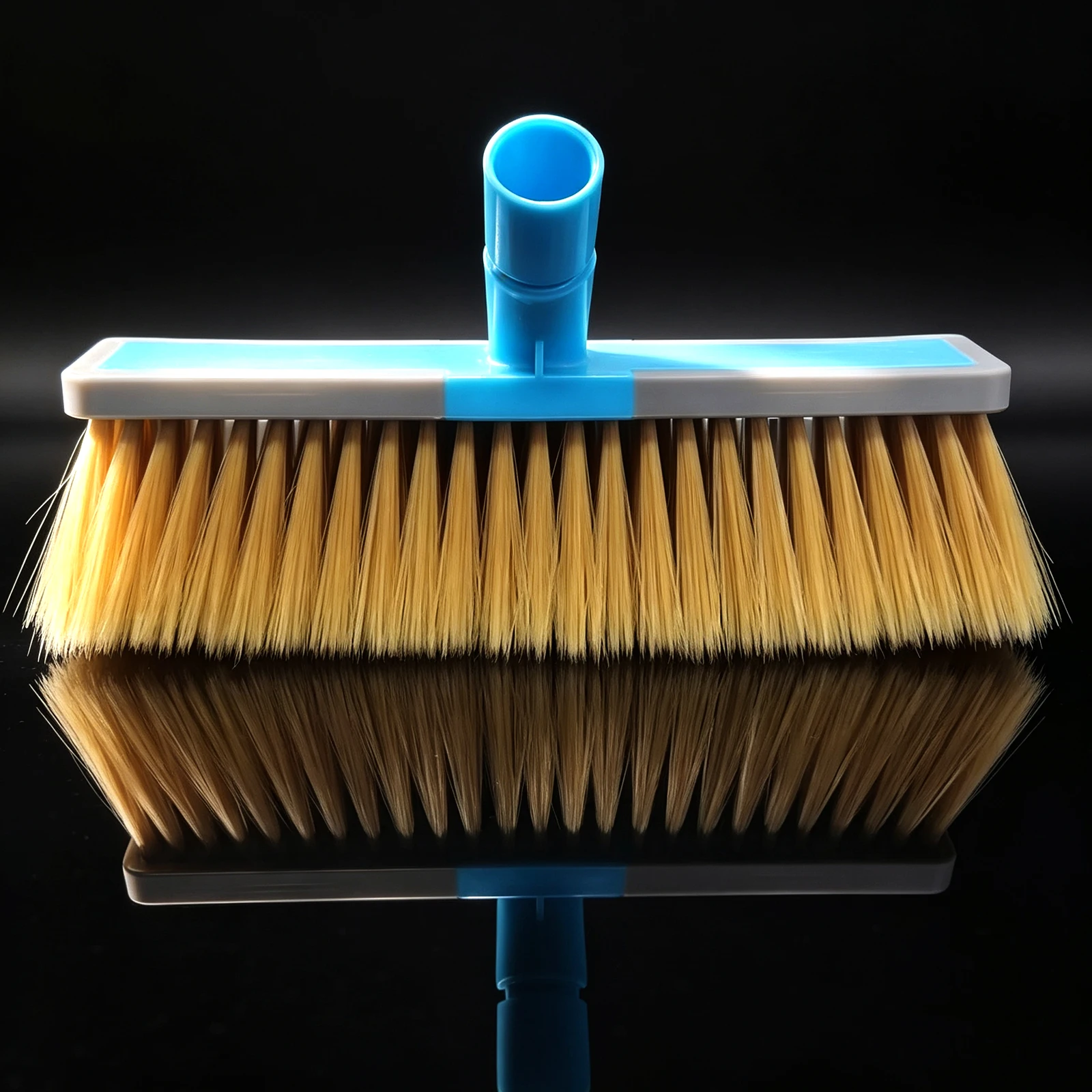 Escova de Lavagem Automotiva 26cm com Cabeça de Espuma, Mop de Lavagem de Carro, Escova de Plástico de Cerdas Longas, Escova de Limpeza Multifuncional para Casa e Carro