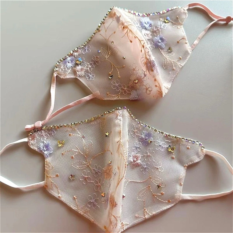 妖精ベールコスプレ日焼け止め防塵通気性刺繍ベールマスク女性のマスク中国の伝統的な古典舞踊ベール