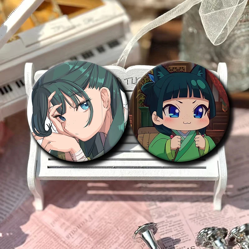 Cartoon Character Māomāo Soft Button Pin Tinplate Badge Anime Sayori Brooch Creative Badge