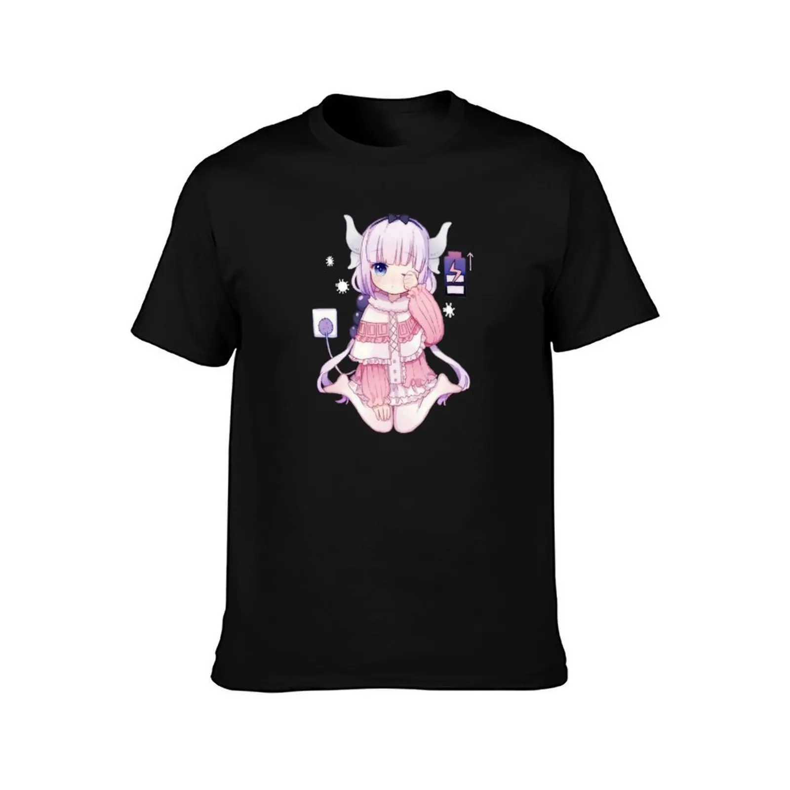Maid Dragon - Kanna Charging T-Shirt Sports Casual Breathable Tee Shirt T-Shirt