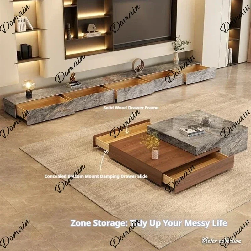 XX Italian Minimalist Media Console Eco Friendly Large Storage Durable Easy Clean Cus Any Size Custom Glossy Grey Stone TV Platf