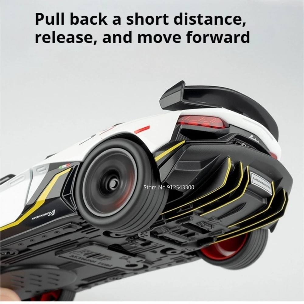 Modèle de voiture jouet SVJ63 LP770, portes ouvertes, traction arrière, haute Simulation, alliage de supercar moulé sous pression, jouets de décoration pour enfants, 1:32