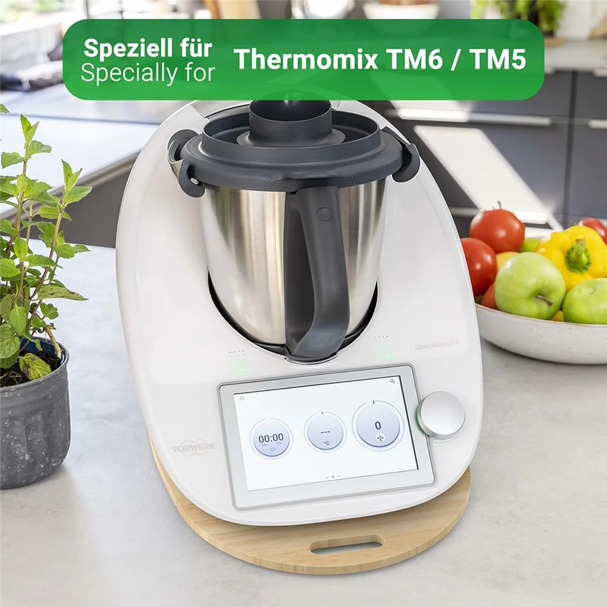 

Скользящая доска для планеров Thermomix TM6 TM5 Легкая движущаяся акриловая скалка цвета дерева