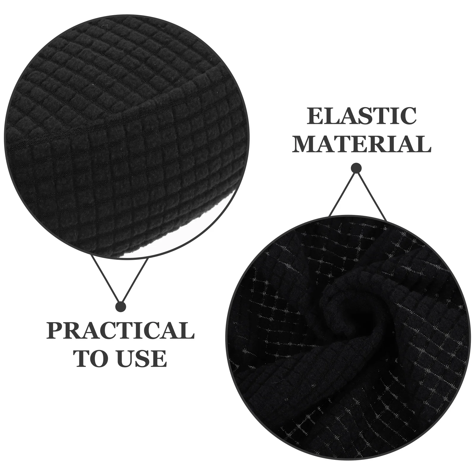 

Round Stool Cover Washable Elastic Seat Protector for Bar Office Chair Decorative Cushion Slipcover Long-Lasting Round Seat