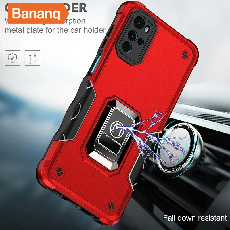 Bananq Shockproof Case For Motorola G71 G51 G50 G41 G22 G32 G42 G52 G10 G20 G30 G60 G60S G200 G9 Play G 5G 2022 2023 Stand Cover