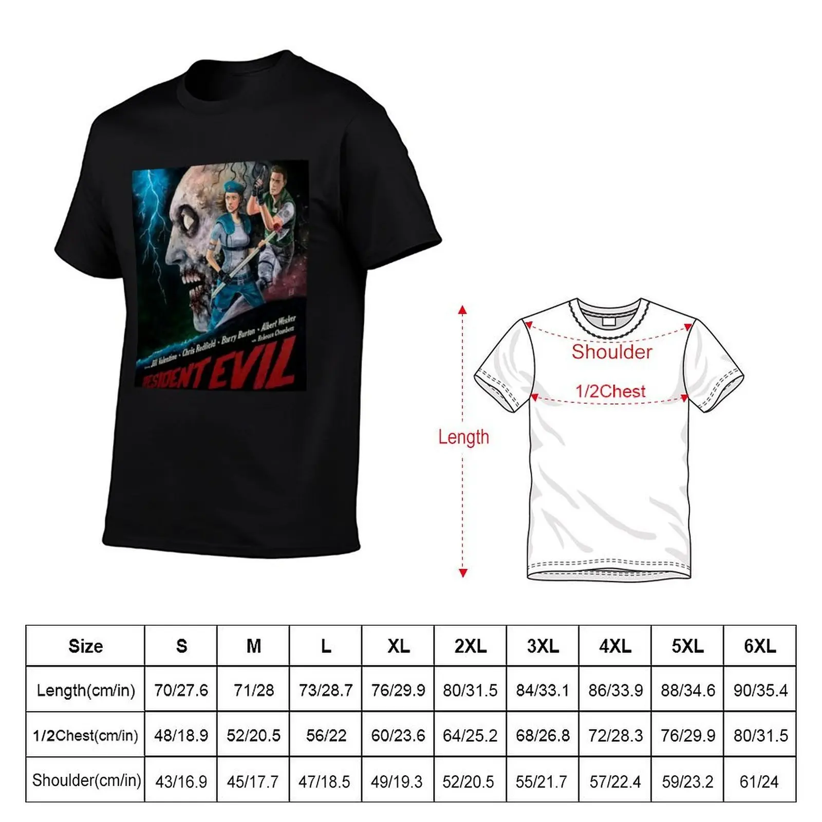 Resident Vintage T-Shirt man t shirt graphic t shirts for man slim fit funny t shirts cotton T-shirt