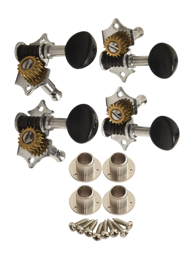 Instrument Supplies Ukulele Machine Heads Ukulele Pegs Set Complete Package Easy Installation Rustproof Materials