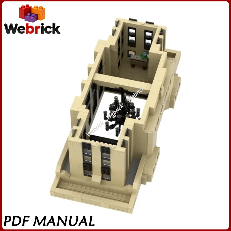 

MOC Urban City Hall Building Blocks Civic Center Government Model Bricks Adult Collectible