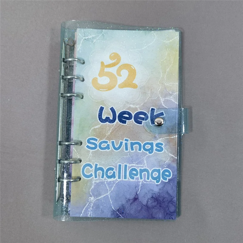 3 قطع من كتاب الميزانية لتحدي التوفير لمدة 52 أسبوع مع مظاريف نقدية، منظم أموال للنقود