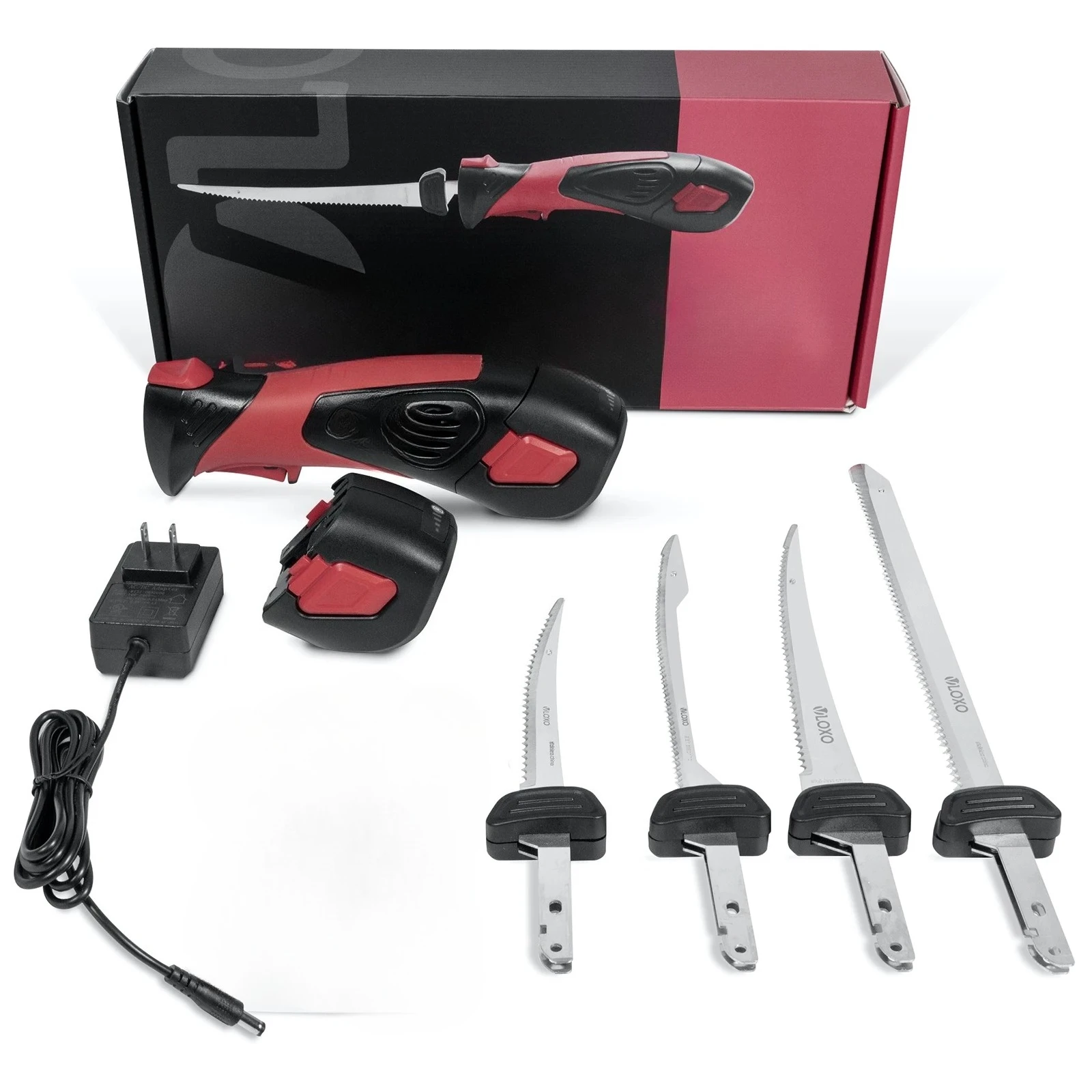 

New Arrival Electric Fillet Knife Fish Cutter Stainless Steel Cordless with 3 blades