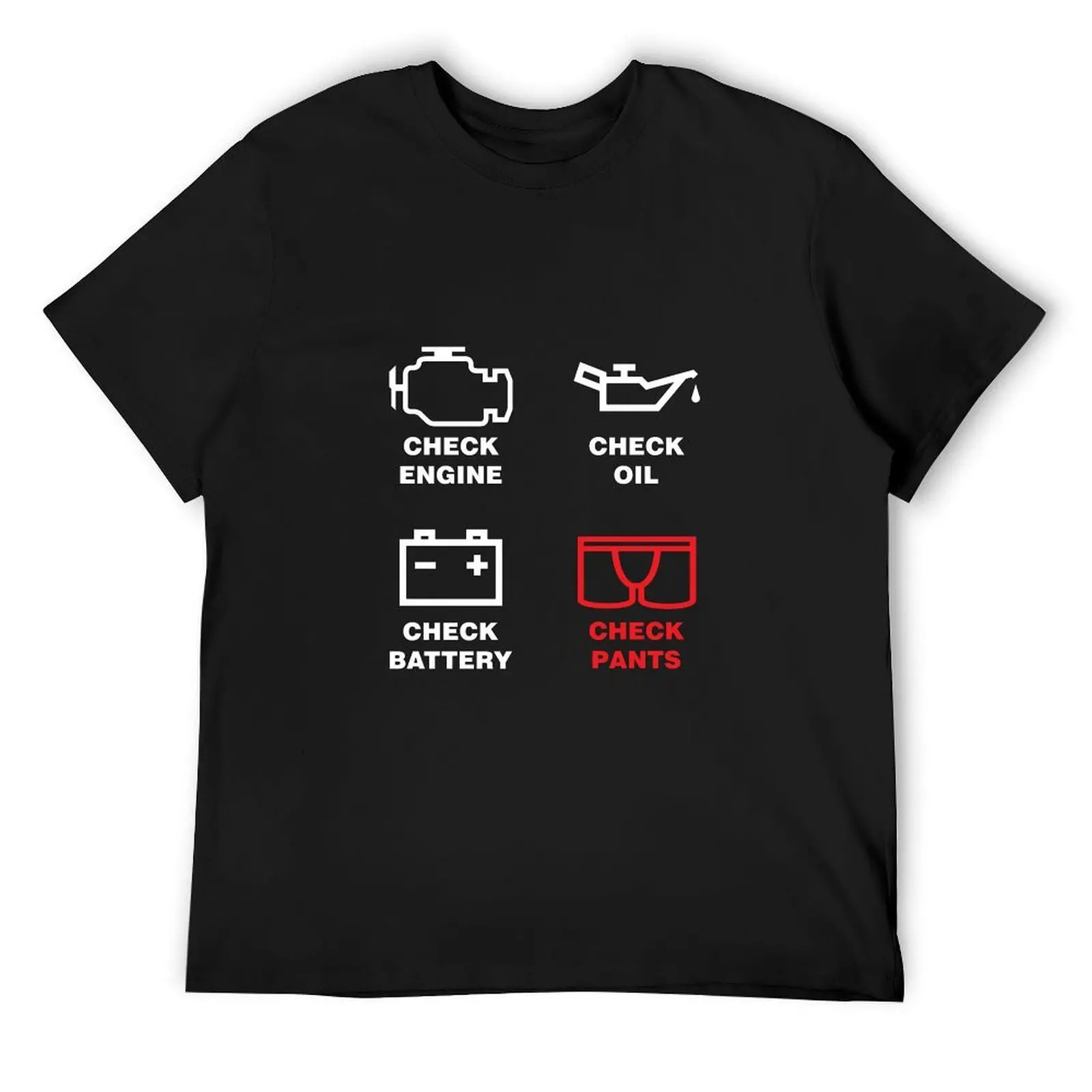 

CHECK PANTS T-Shirt valentines clothes gifts for boyfriend shirts graphic tee mens designer t shirt