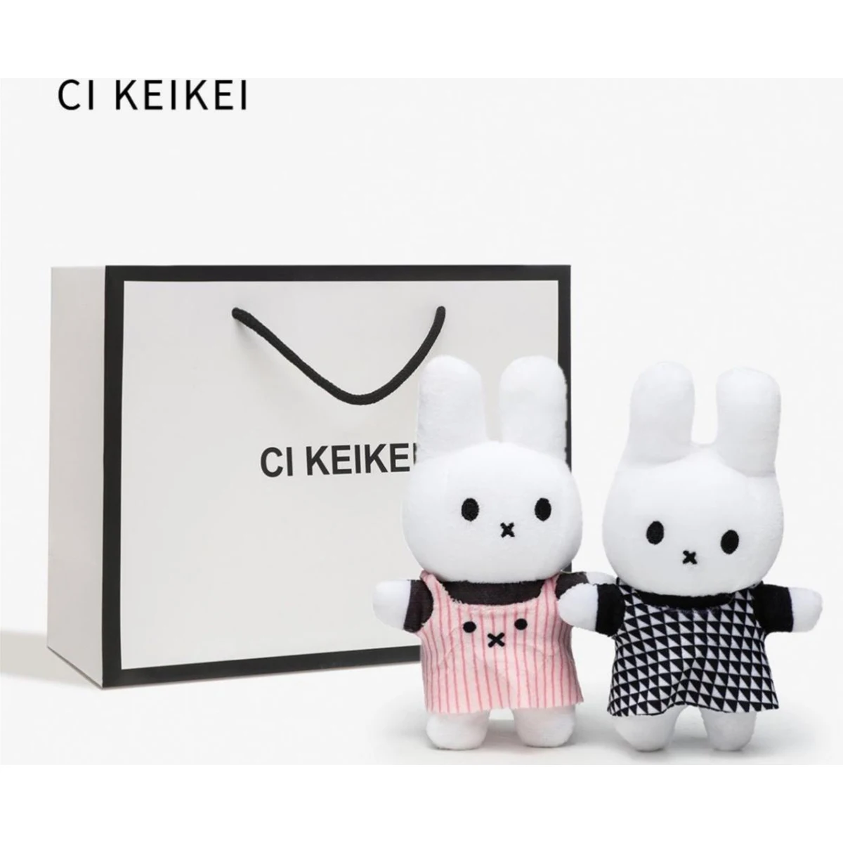 Miffy Rabbit Pendant Cute Handheld Doll Super Kawaii Mini White Rabbit Plush Doll Backpack Keychain Doll Pendant