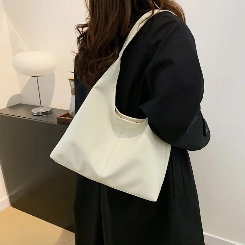 

Fashionable Large Capacity Women Tote Bag Soft Simple Crossbody Bad Lightweight Shoulder Bag Office