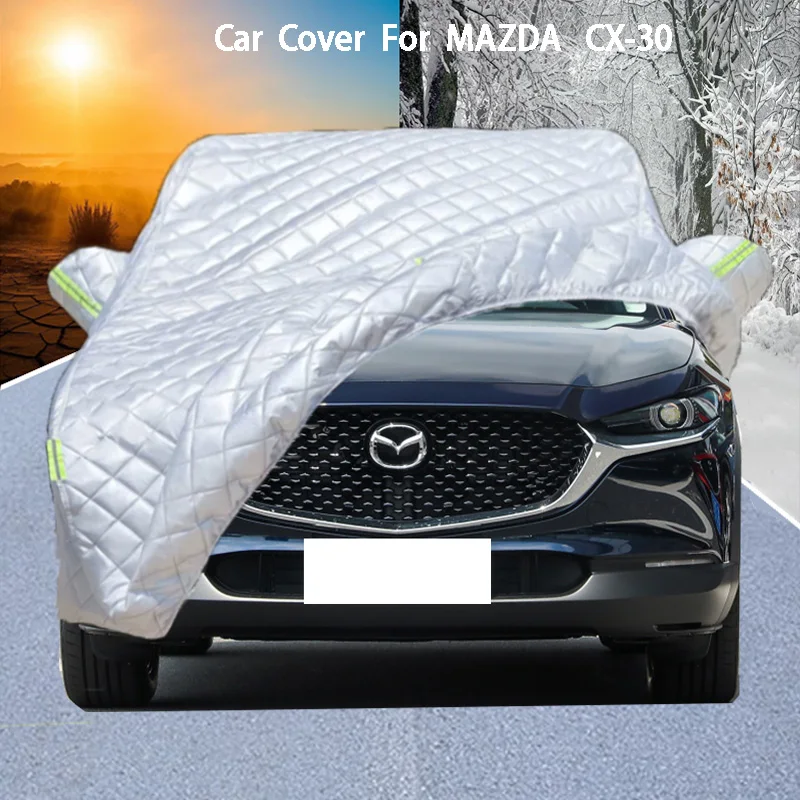 

For MAZDA CX-30 Car Cover Delivers Hail Protection, Scratch Guard, prevents paint Peeling Rain & Snow Resistance