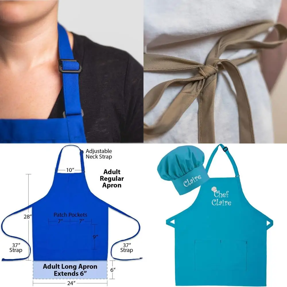 

Набор: фартук и шапочка с вышивкой на заказ для мужчин и женщин – идеально для Дня матери, кухни, барбекю, гриля