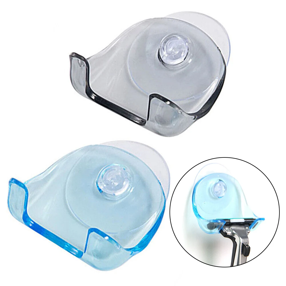 العلامة التجارية الجديدة مريحة ومناسبة مزدوجة للاستخدام عالية الجودة حامل الحائط ماكينة حلاقة حامل كأس شفط البلاستيك