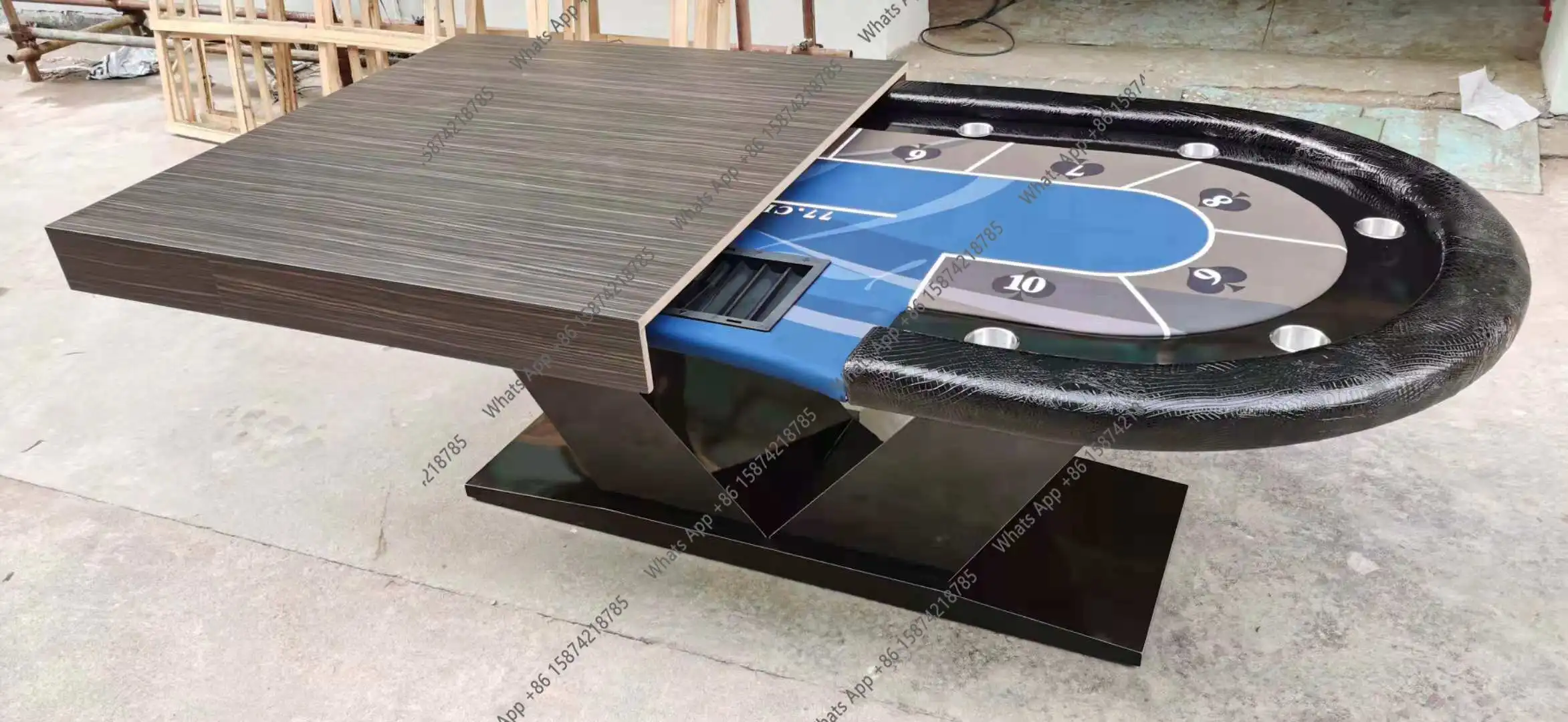 NEW Texas Hold'em Table Desk Dual-purpose Customizable Designer
