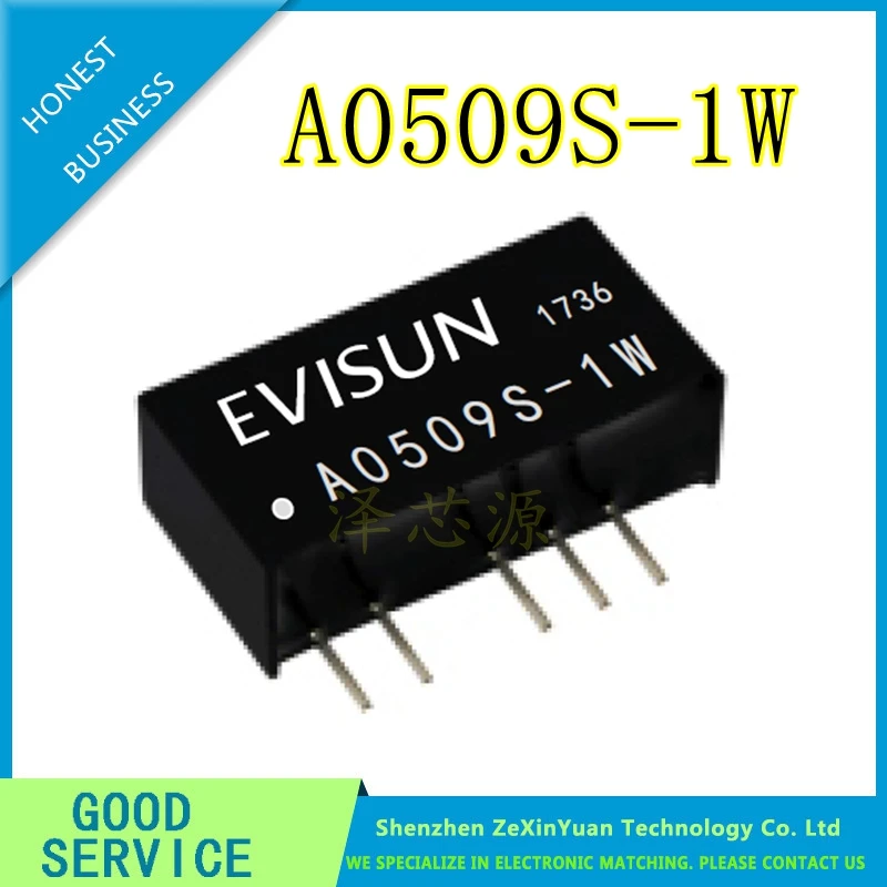 5PCS/10PCS/20PCS A0509S-1WR3 A0509S-1WR2 A0509S-1W A0509S SIP-5 5V TO 9V 1W DC-DC isolapted power module