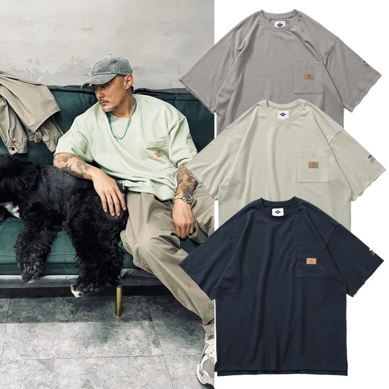 

Japanese MADNESS MDNS TEE heavy terry sweater label short-sleeved T-shirt, summer