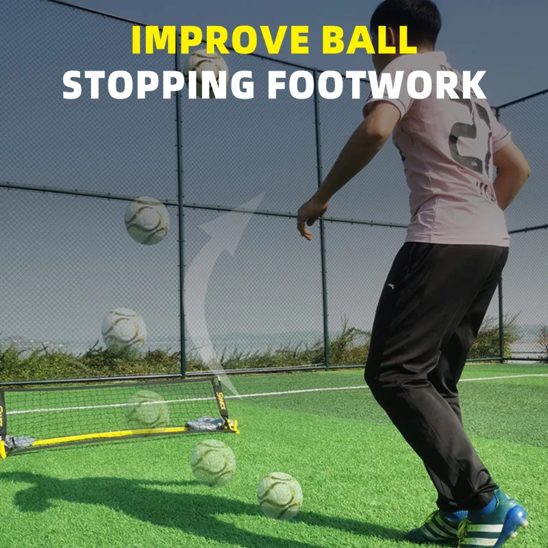 2-in-1 voetbal rebound net draagbare training voetbalnetten rebound net voor buiten