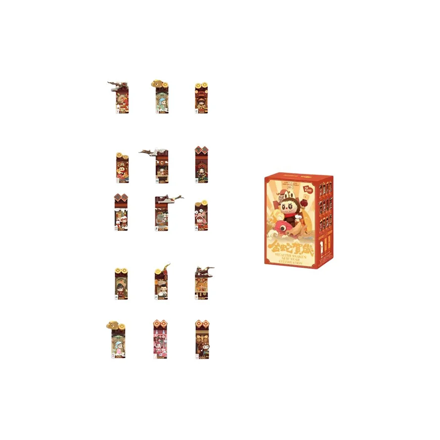 POP Mart Wealthy Snake's New Year Celebration Fortunate Hand Series Block Figures Seated Sealed Case 12 Blind Box PPMT-2412-0051-image