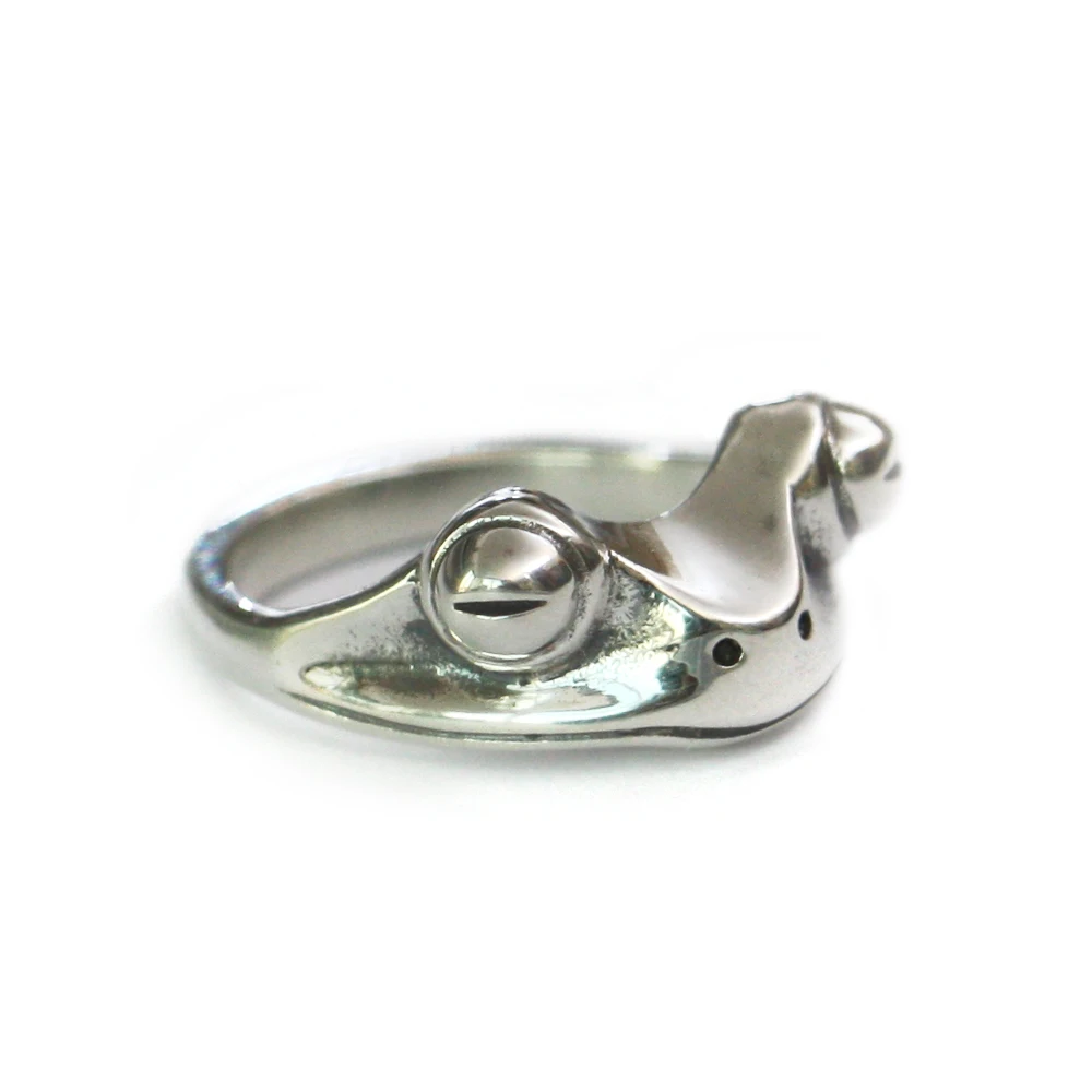 Charms Frog Ring 925 Sterling Silver Lovely Details Toad Ring TA180 BZ