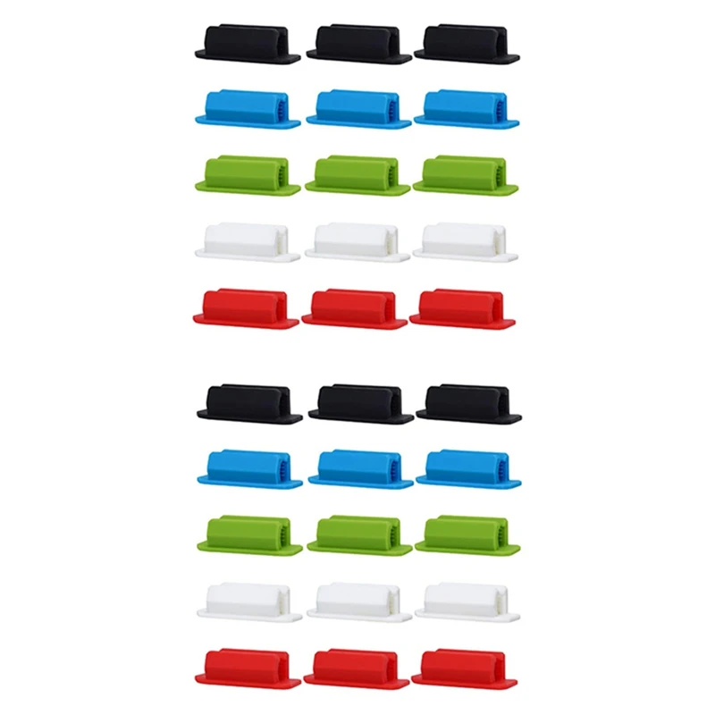 

30Pcs Adhesive Silicone Pen Holder For Desk, Pencil Holder, Marker Holder,Pen Holder Set Teacher Supplies-AC47