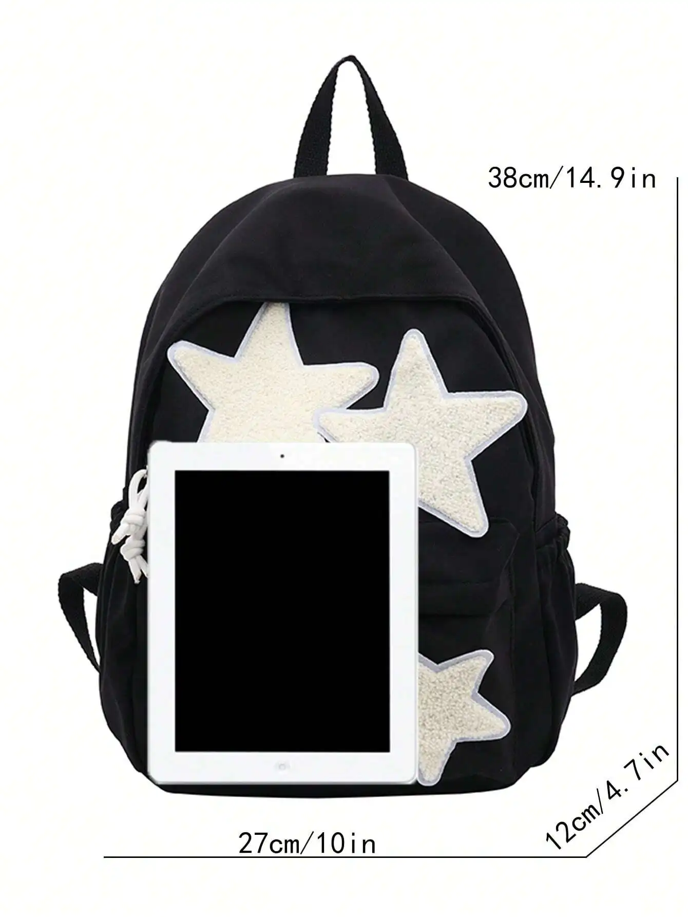 حقيبة ظهر نسائية عصرية من النايلون كاجوال على شكل نجمة للمدرسة