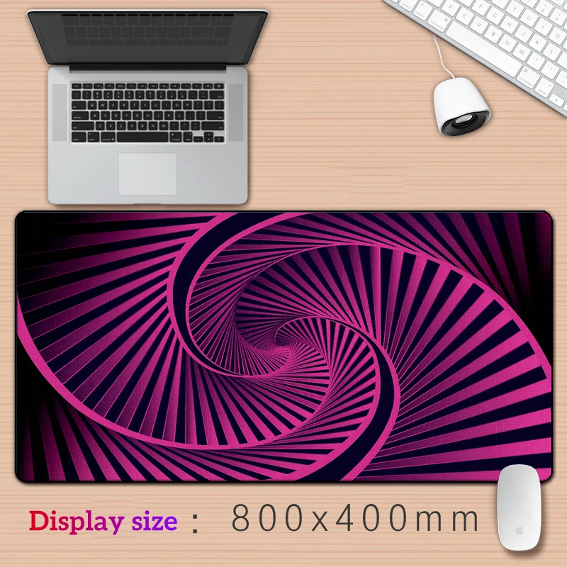 3d efeito visual arte impressão hd xxl mouse pad gamer acessório quente grande bloqueio de computador borda teclado tapete presente oficial