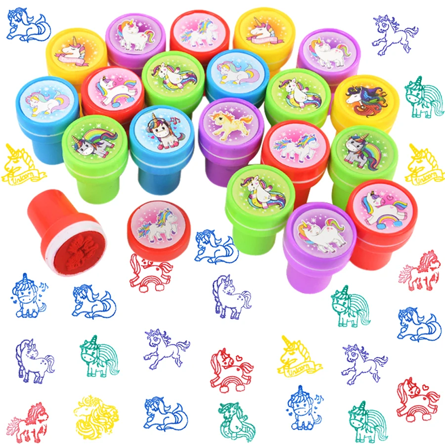Unicorn Stamps Party Favors Animal Seal Stamps for Kids Classroom School Rewards Prizes Goodie Bag Gifts Birthday Party Gifts