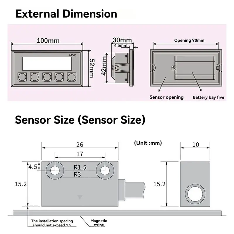 A84E-LP02 Magnetic Scale Magnescale With 1M Magnetic Tape DRO High-Precision Displacement Measurement Instrument