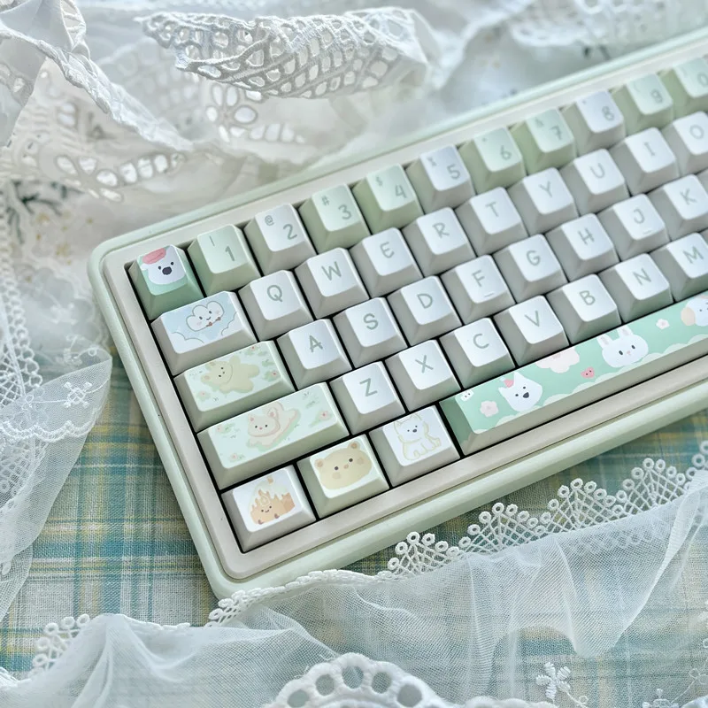 95 Keys  Fit for 75% Mechanical keyboard Cherry Profile Dye Sub PBT Keycaps for Gateron MX Switch Gaming Keyboard