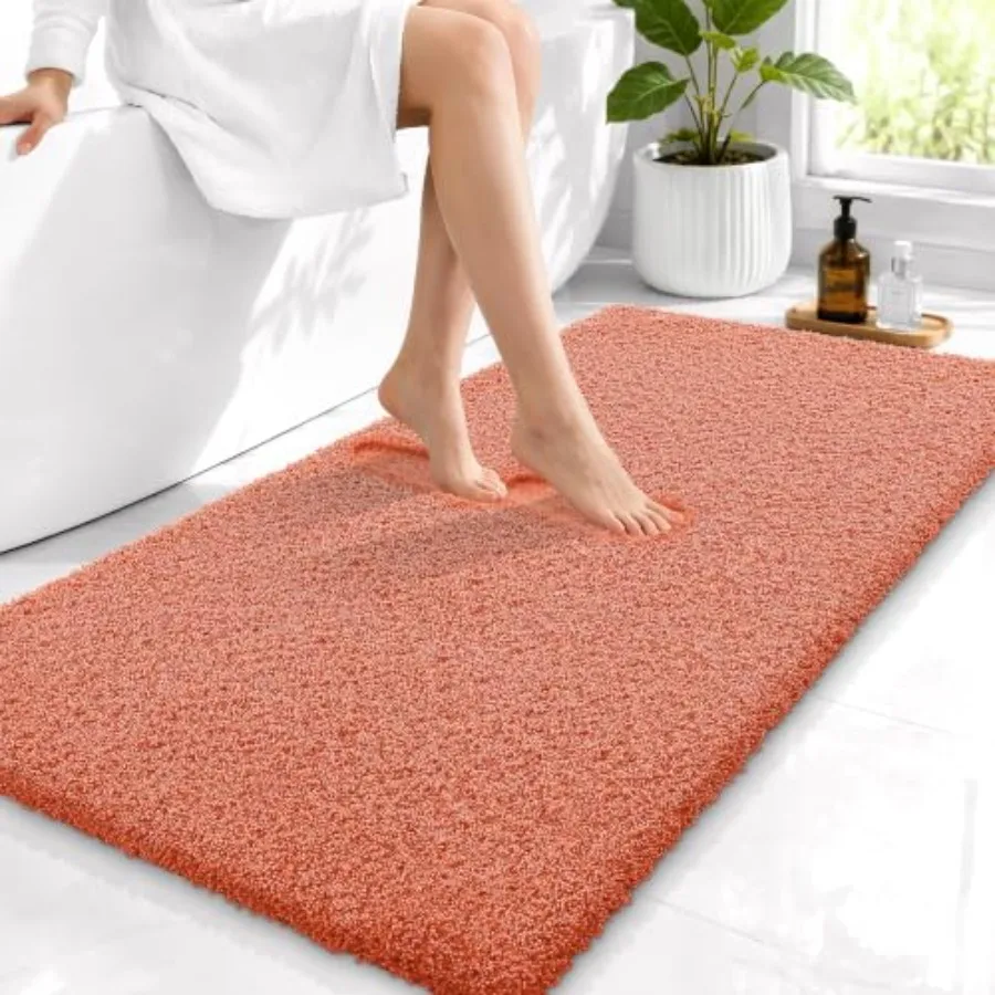 Microfiber Bathroom Runner Rugs 44x24, Ultra Soft Bath Mat, Quick‑Dry and Non‑Slip Bath Carpet, Machine Washable Plush Long Flo