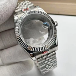 904L stainless steel 41mm round sapphire glass mirror watch case replacement accessories for NH34 35 36 movement