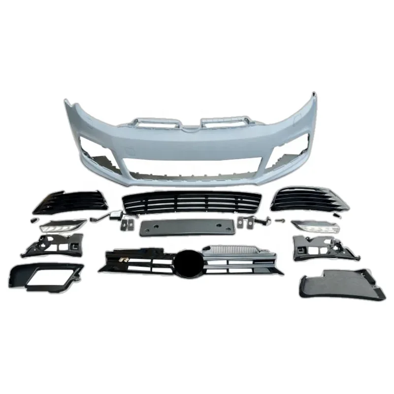 Front Bumper Kits with Grill for Volkswagen Golf 6 R20 Style 2008-2012