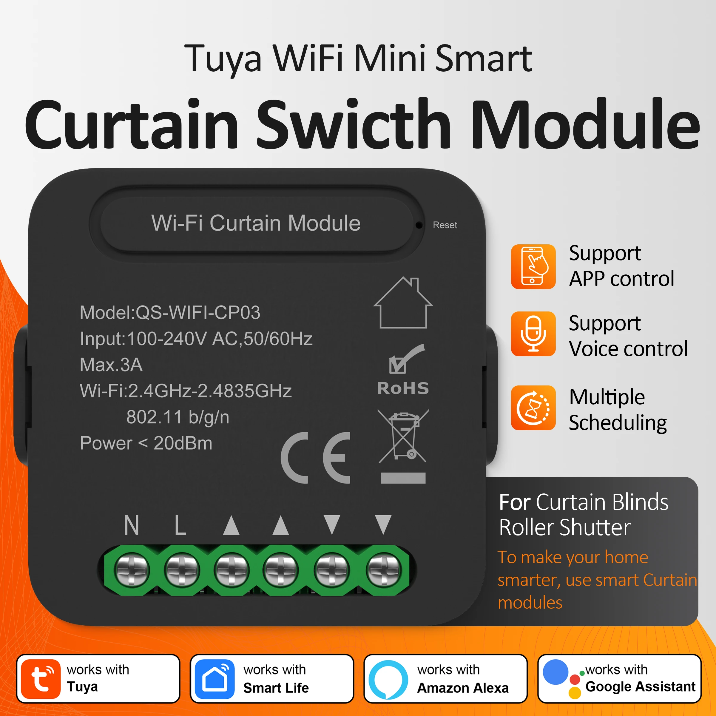 Tuya Wifi Smart Cur…